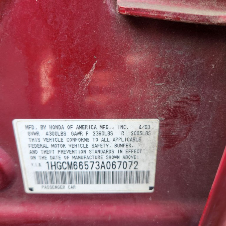 2003 Honda Accord Image 7