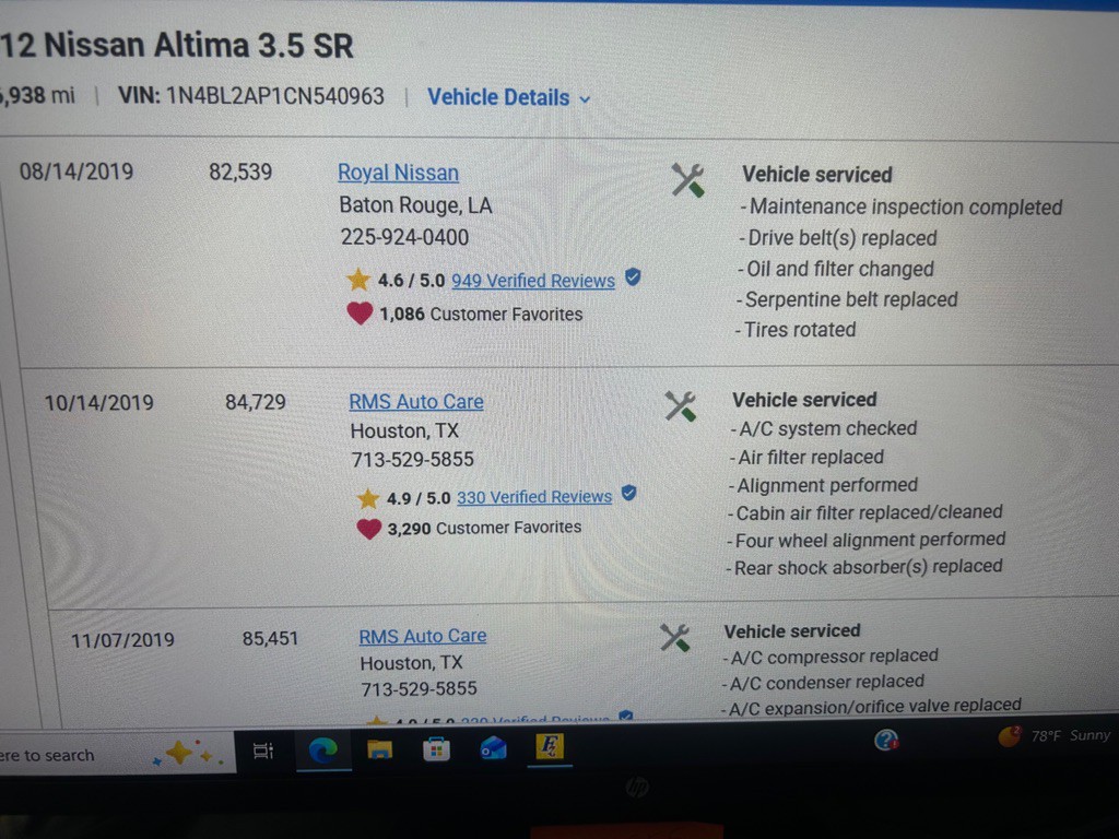 2012 Nissan Altima Image 9