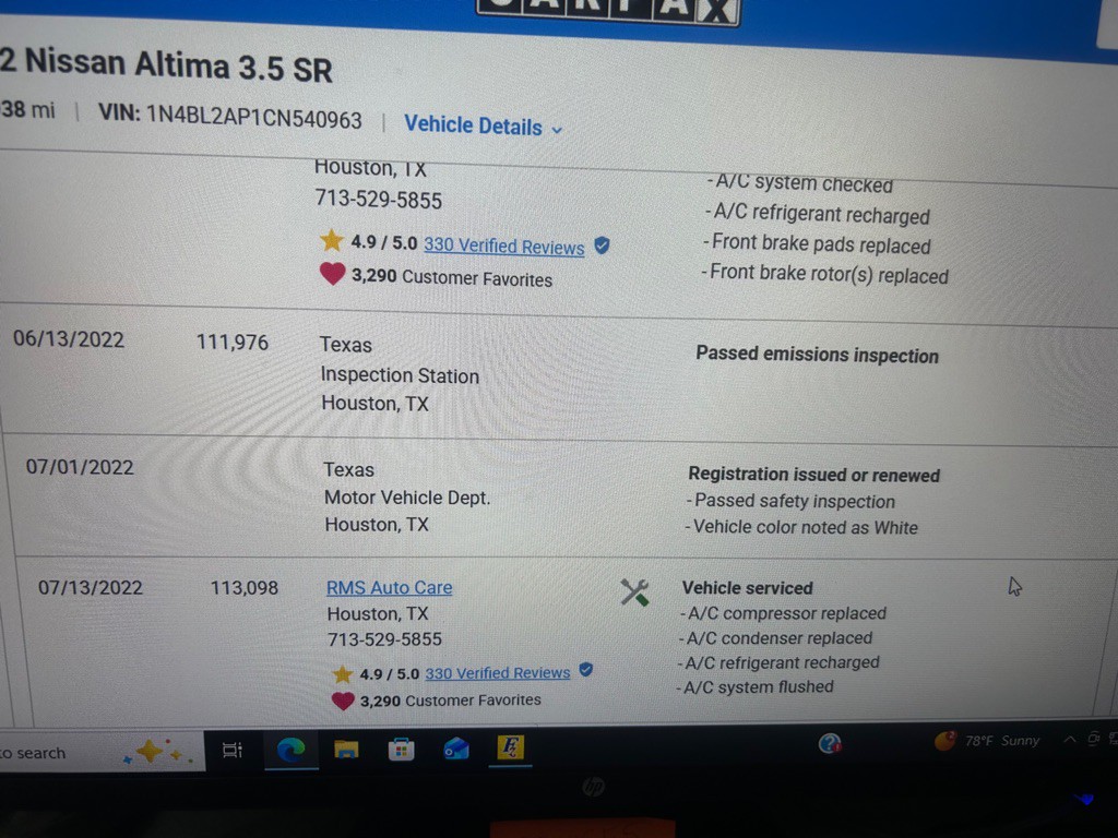 2012 Nissan Altima Image 10