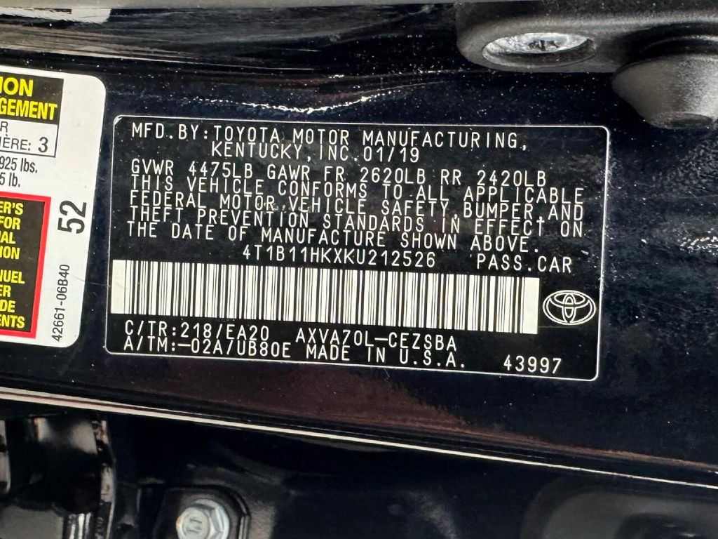 2019 Toyota Camry Image 27