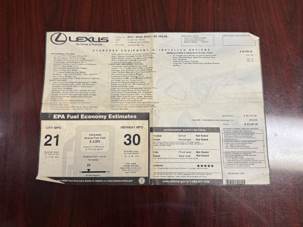 2012 Lexus IS Image 51