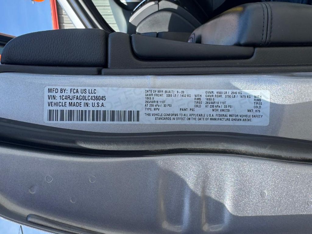 2020 Jeep Grand Cherokee Image 33