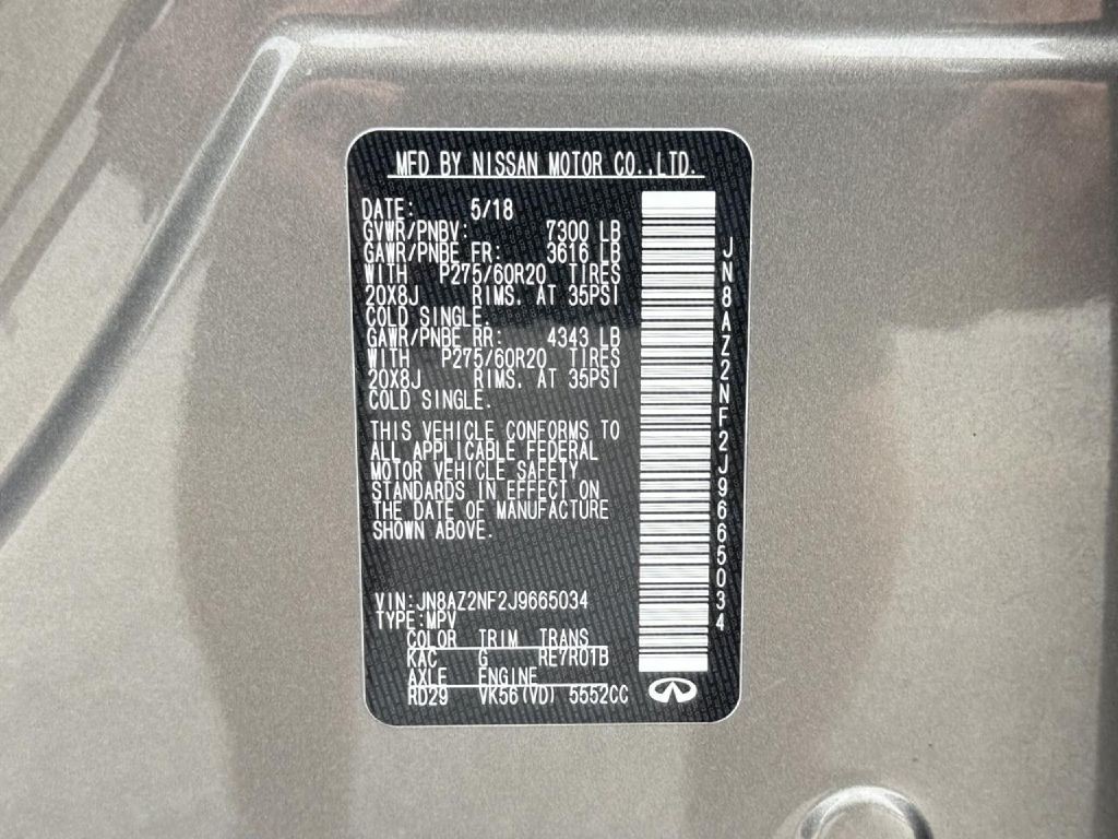 2018 INFINITI QX80 Image 40