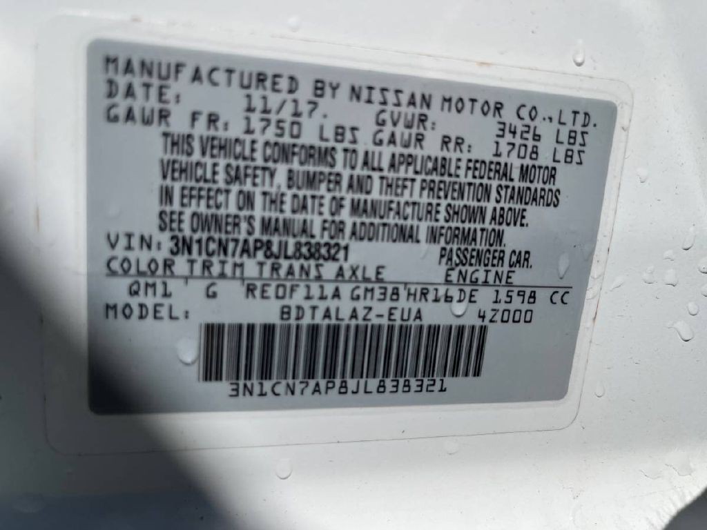 2018 Nissan Versa Image 12