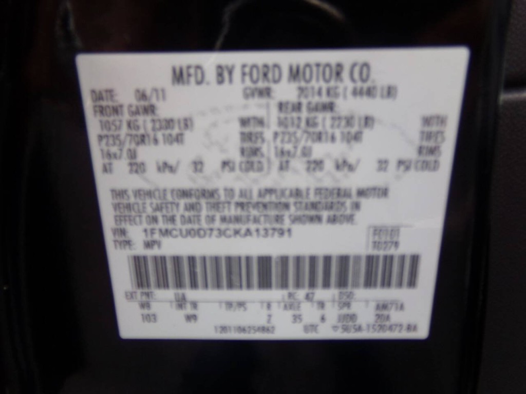2012 Ford Escape Image 62