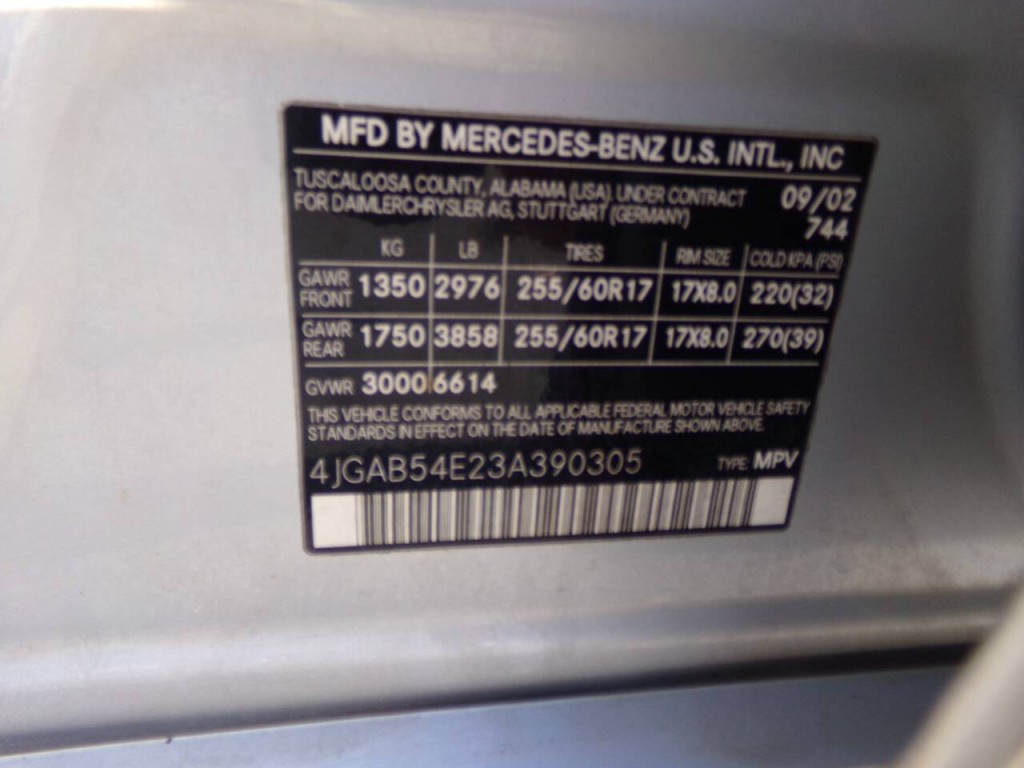 2003 Mercedes-Benz M-Class Image 55