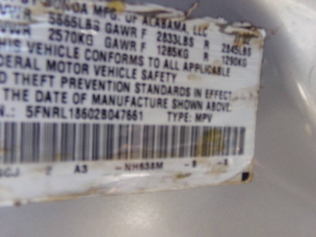 2002 Honda Odyssey Image 64