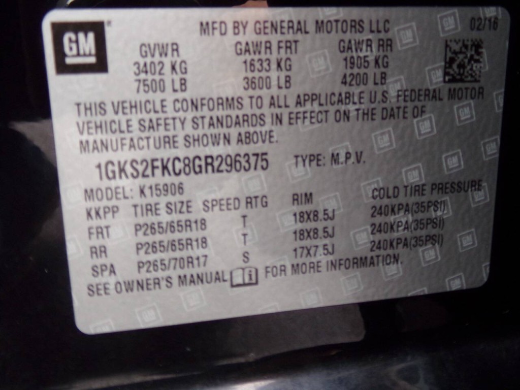 2016 GMC Yukon Image 62