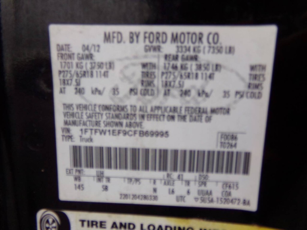 2012 Ford F-150 Image 65