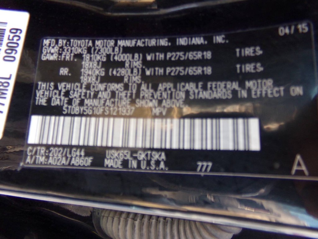 2015 Toyota Sequoia Image 52