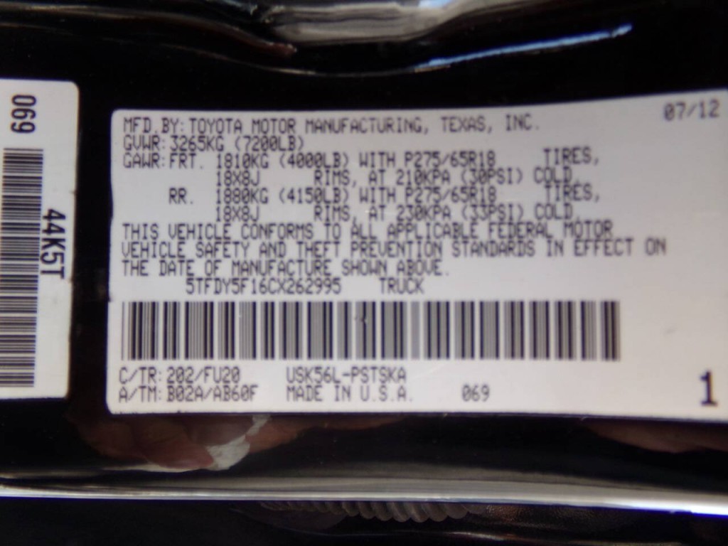 2012 Toyota Tundra Image 57