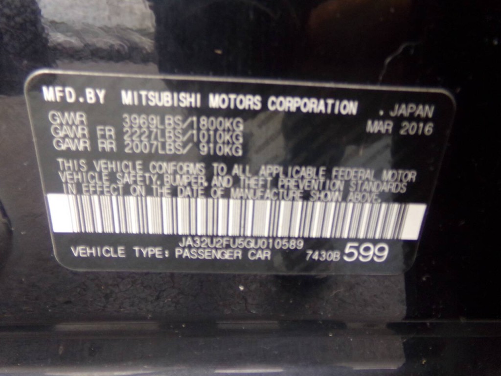 2016 Mitsubishi Lancer Image 54