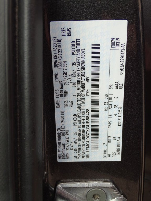 2016 Ford Escape Image 15