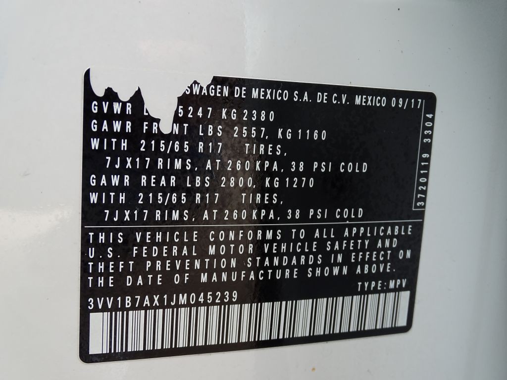 2018 Volkswagen Tiguan Image 16