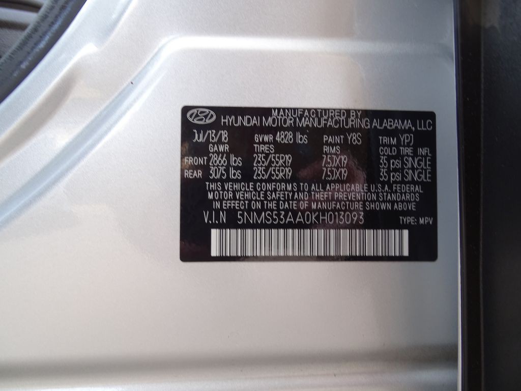 2019 Hyundai Santa Fe Image 20