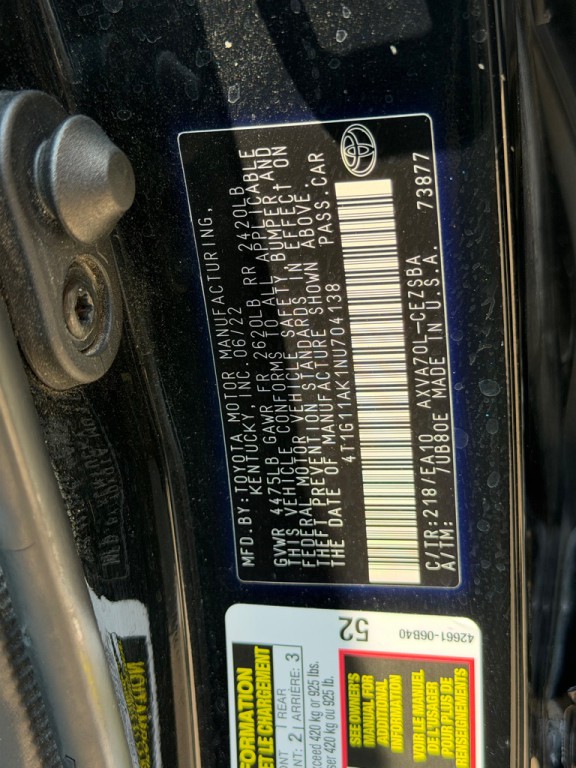 2022 Toyota Camry Image 19