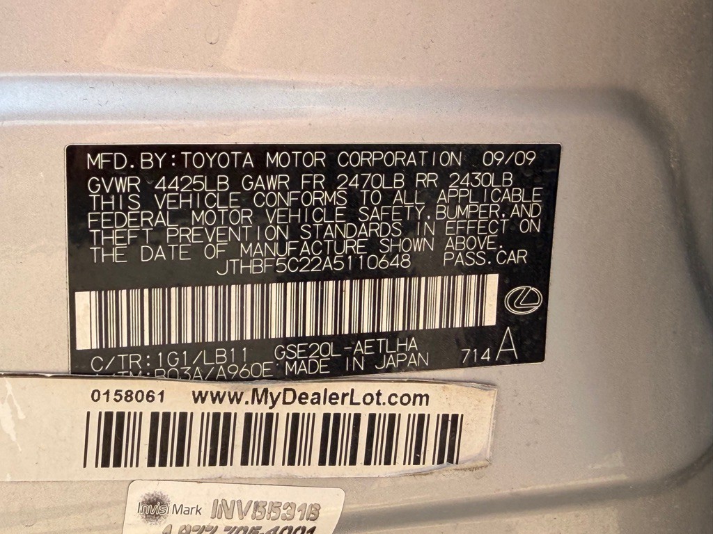 2010 Lexus IS Image 18