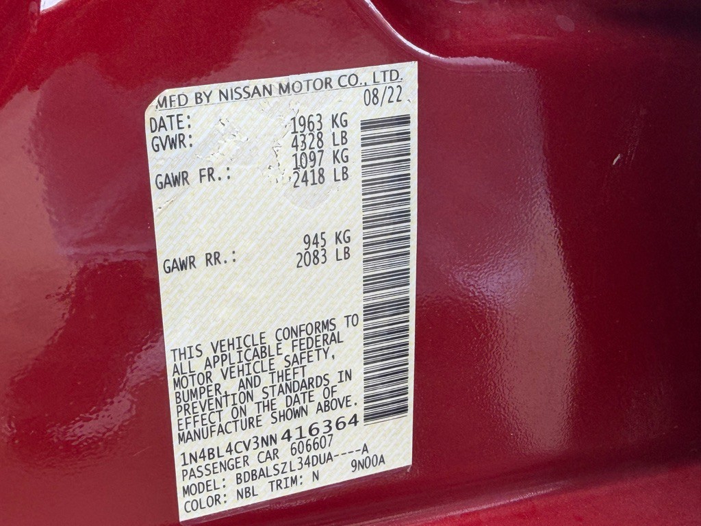 2022 Nissan Altima Image 22