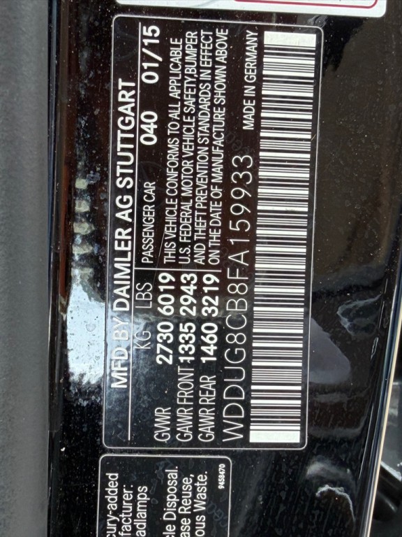 2015 Mercedes-Benz S-Class Image 8