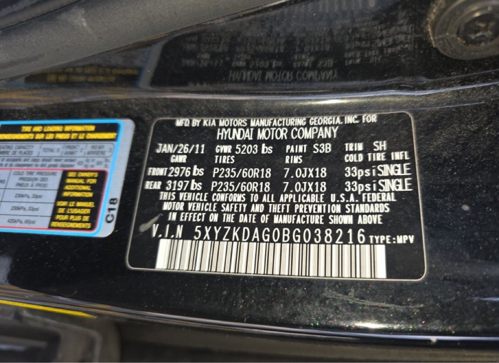 2011 Hyundai Santa Fe Image 7
