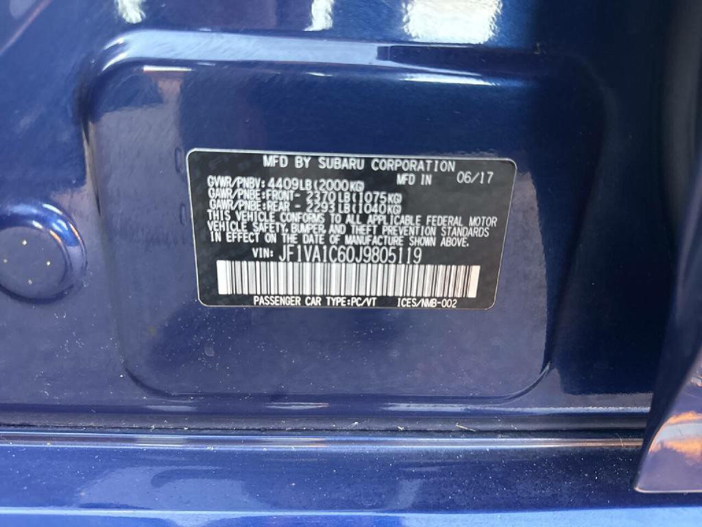 2018 Subaru WRX Image 16