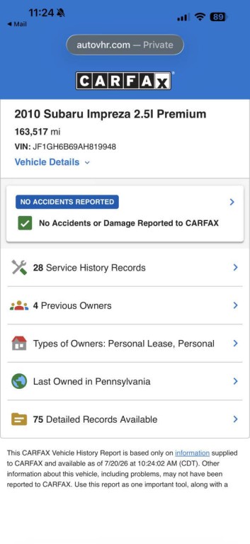 2010 Subaru Impreza Image 31