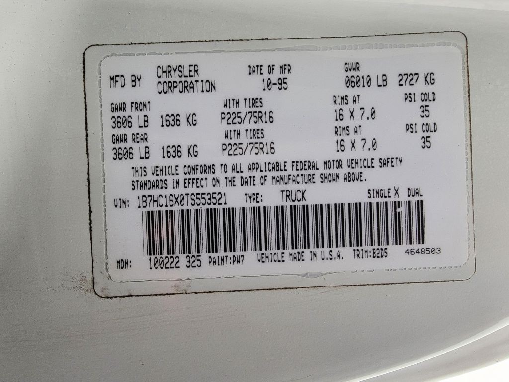 1996 Dodge Ram 1500 Image 16