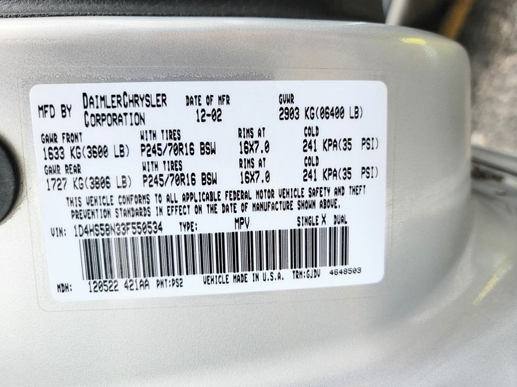 2003 Dodge Durango Image 58