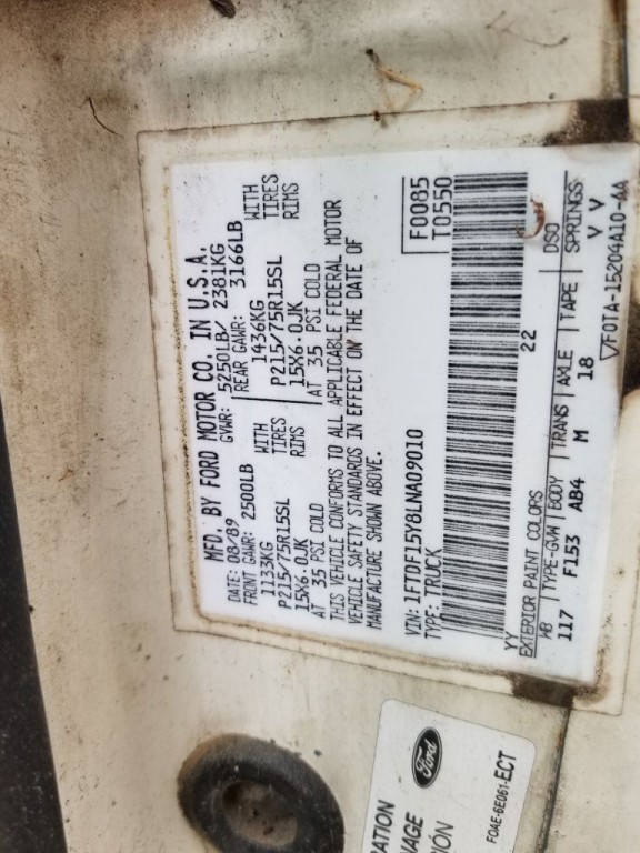 1990 Ford F-150 Image 2