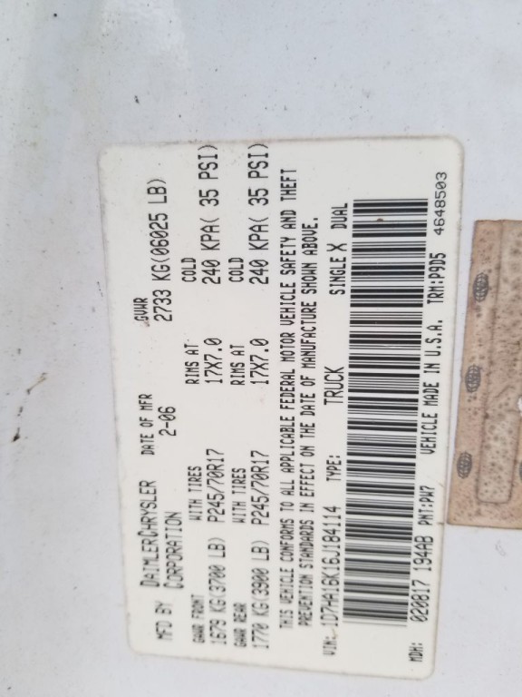 2006 Dodge Ram 1500 Image 3