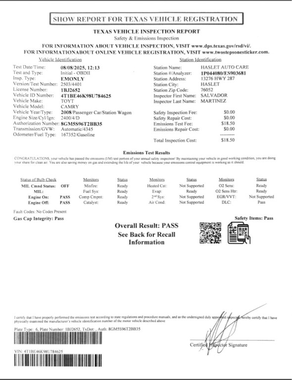 2008 Toyota Camry Image 18