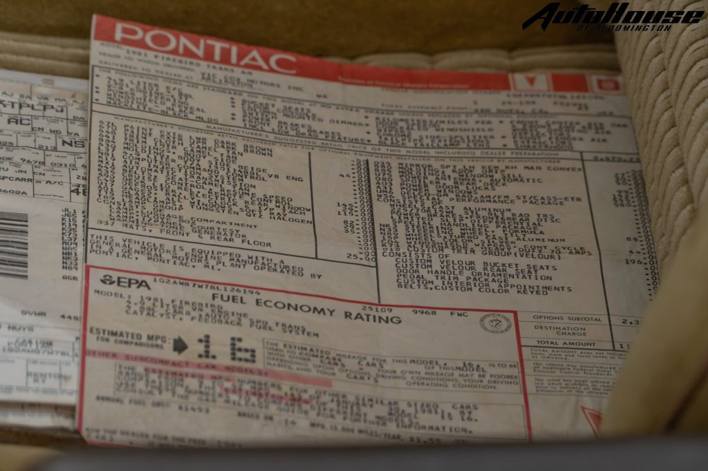 1981 Pontiac Firebird Image 54