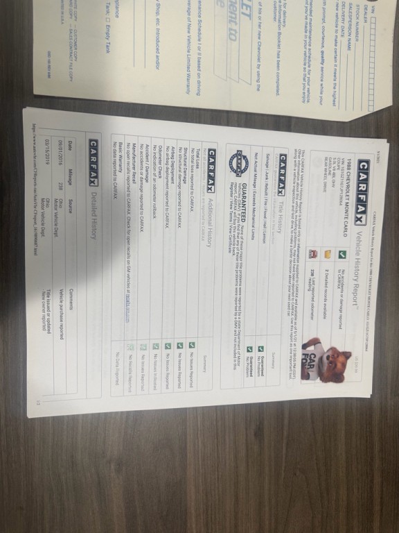 1988 Chevrolet Monte Carlo Image 95