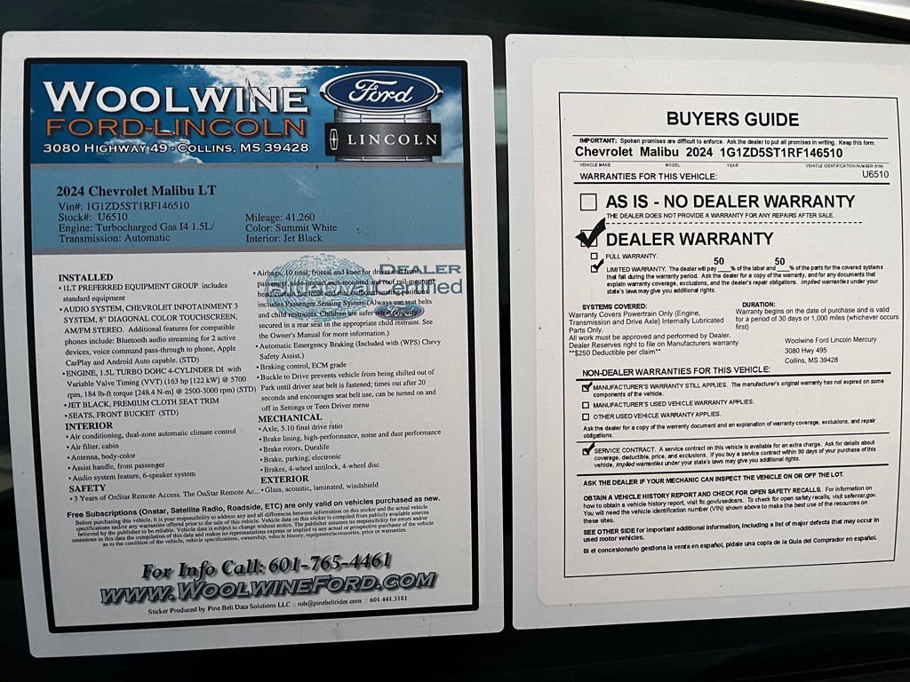 2024 Chevrolet Malibu Image 3