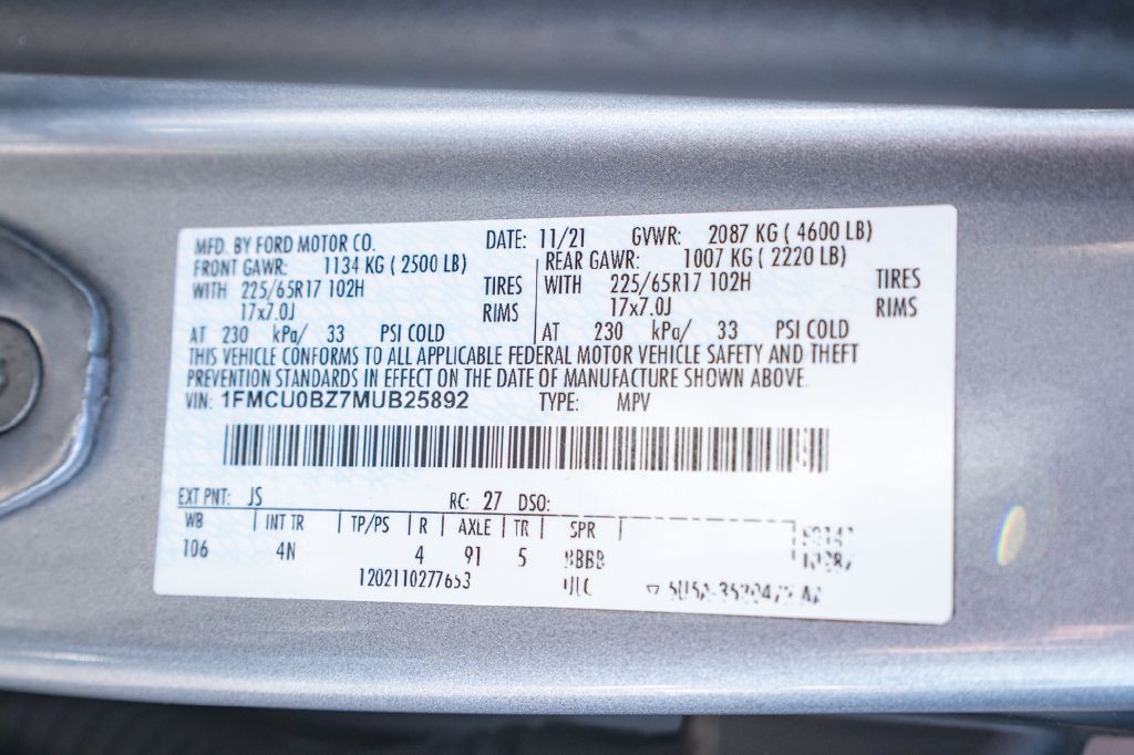 2021 Ford Escape Image 43