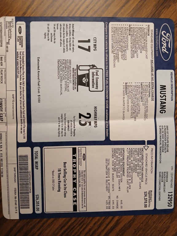 2005 Ford Mustang Image 52