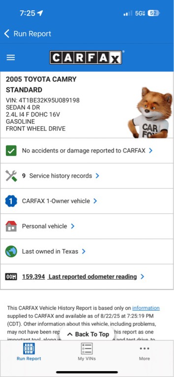 2005 Toyota Camry Image 12