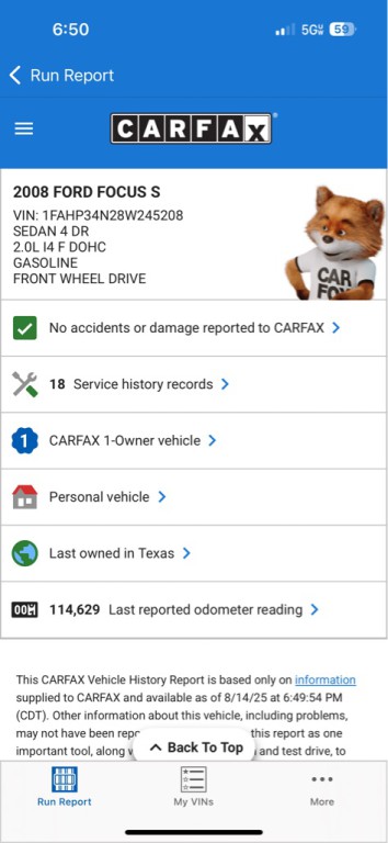 2008 Ford Focus Image 10