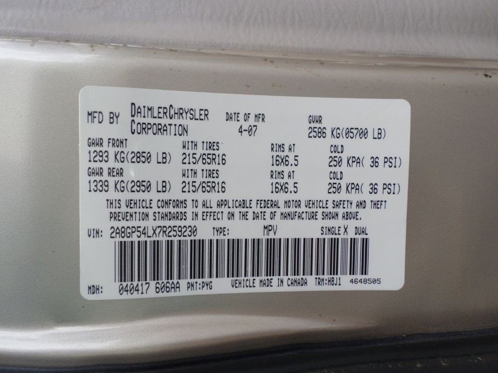 2007 Chrysler Town & Country Image 22