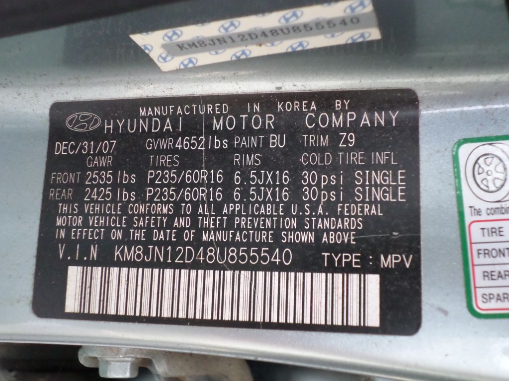2008 Hyundai Tucson Image 17