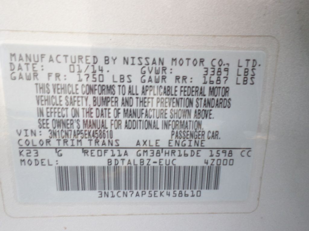 2014 Nissan Versa Image 20