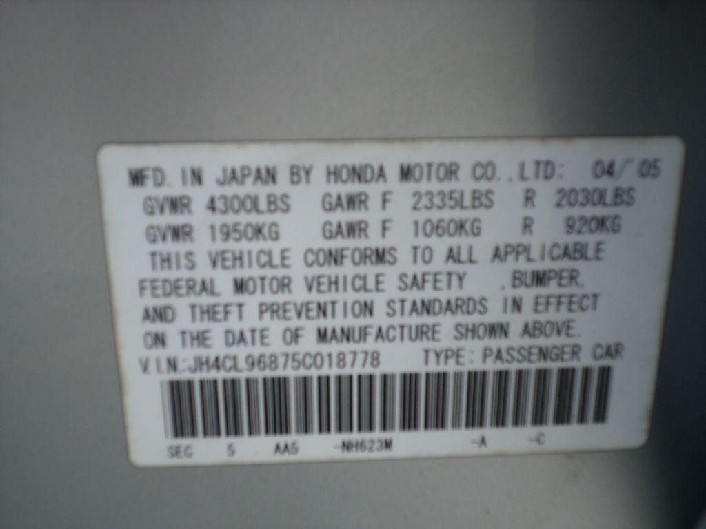 2005 Acura TSX Image 20
