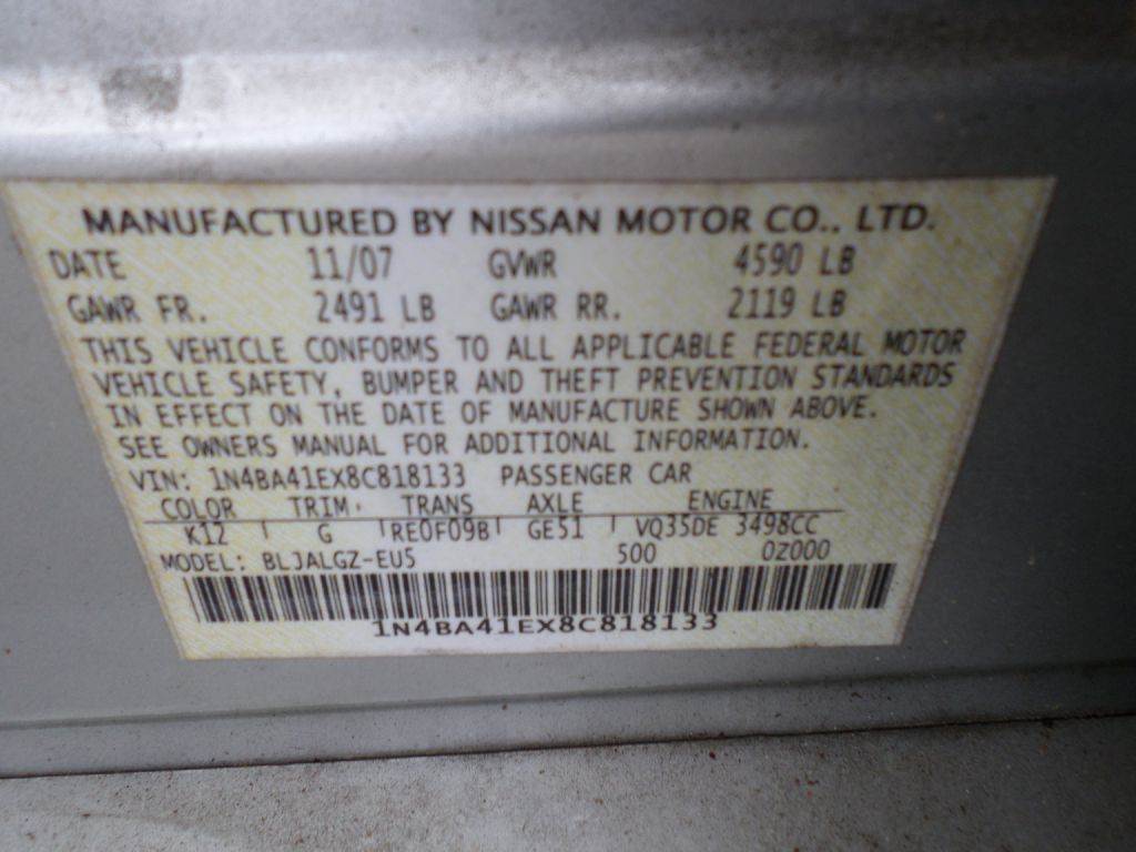 2008 Nissan Maxima Image 24