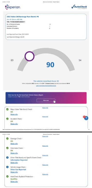 2022 Volvo C40 RECHARGE Image 30