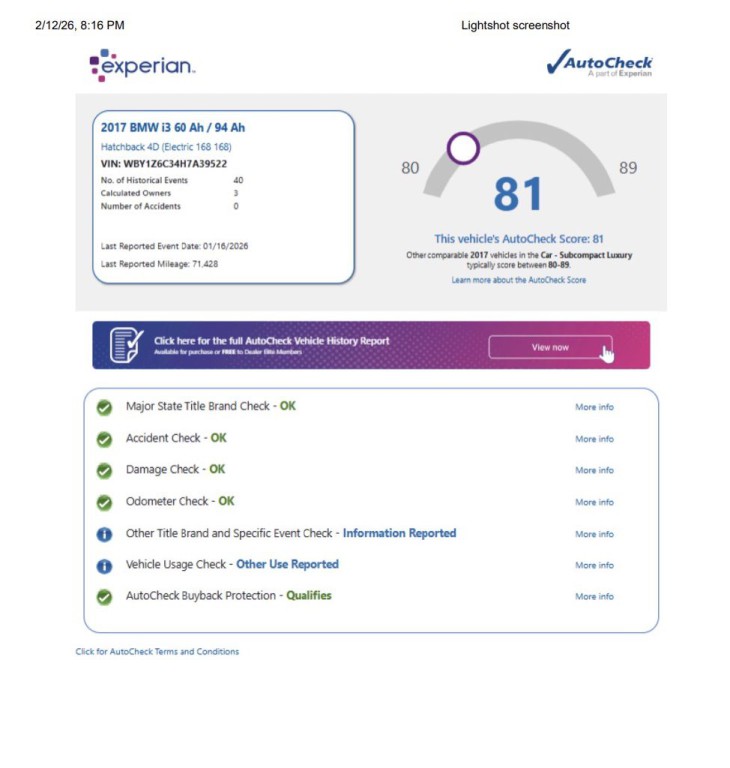 2017 BMW i3 Image 23
