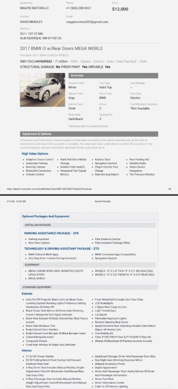 2017 BMW i3 Image 25