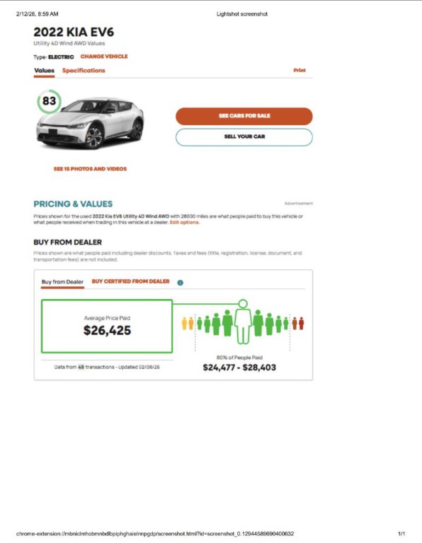 2022 Kia EV6 Image 16