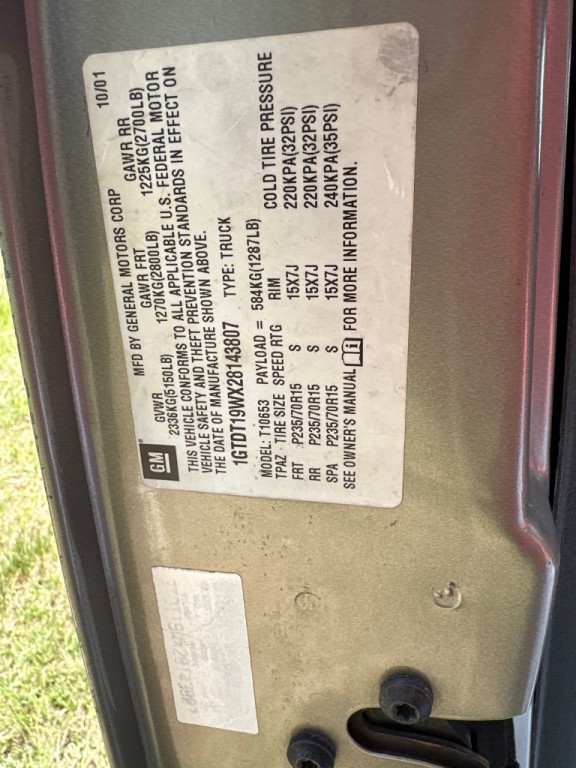 2002 GMC Sonoma Image 10