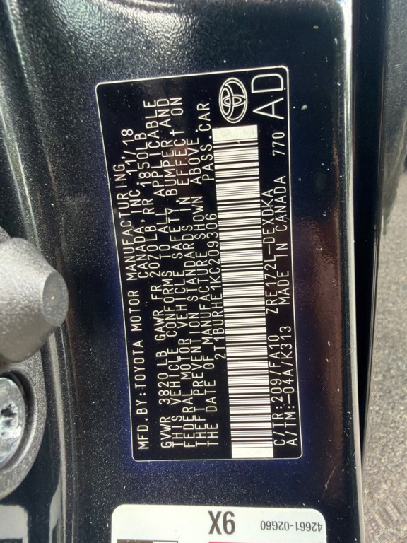 2019 Toyota Corolla Image 11