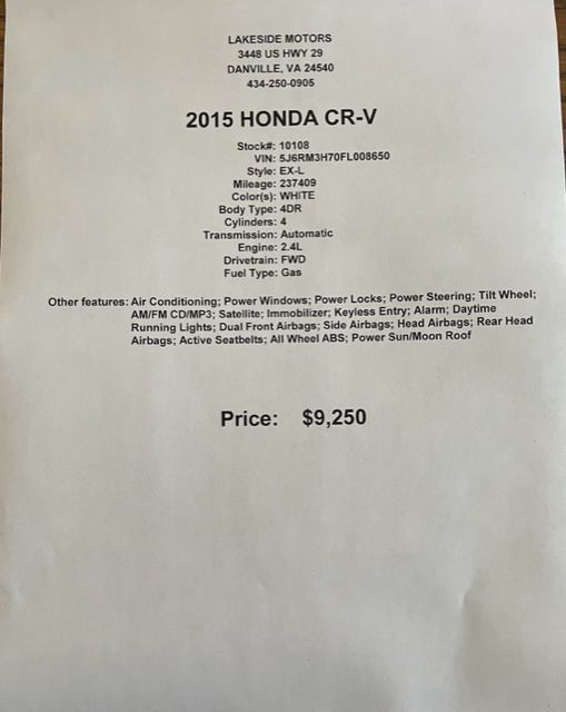2015 Honda CR-V Image 8